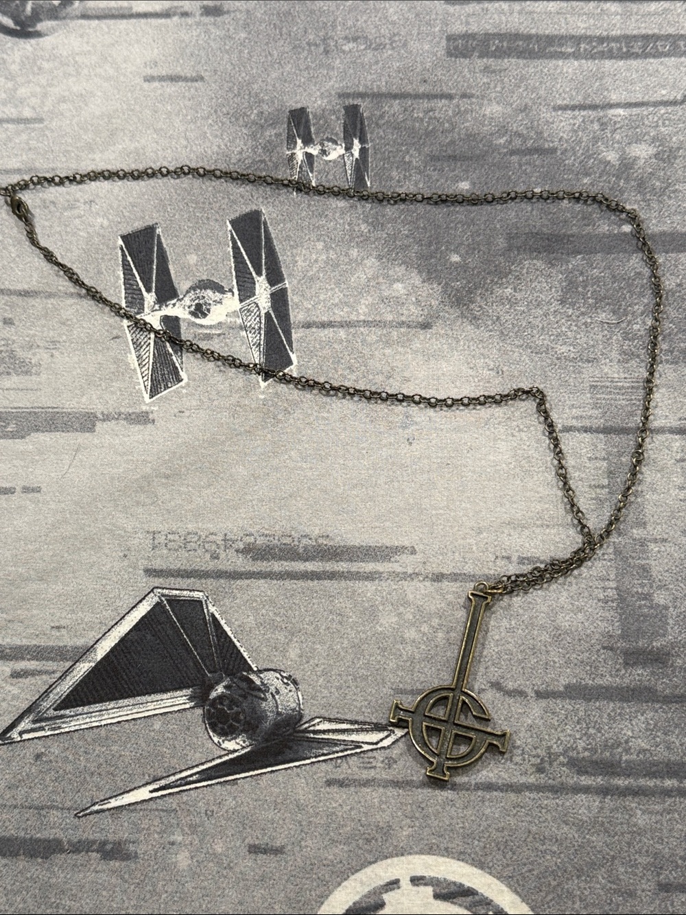 GHOST BAND BC GRUCIFIX ANTIQUE GOLD